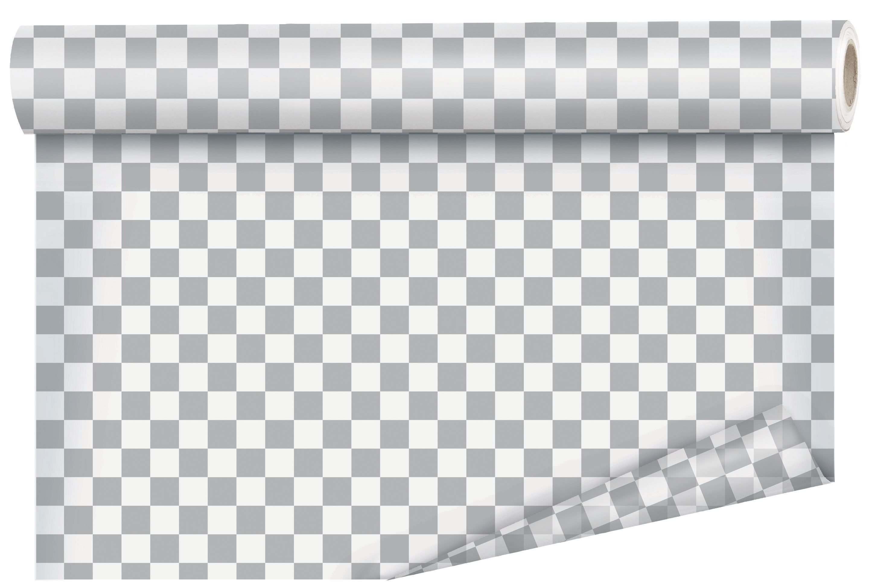 Silver Checkered Cellophane .80 x 40m